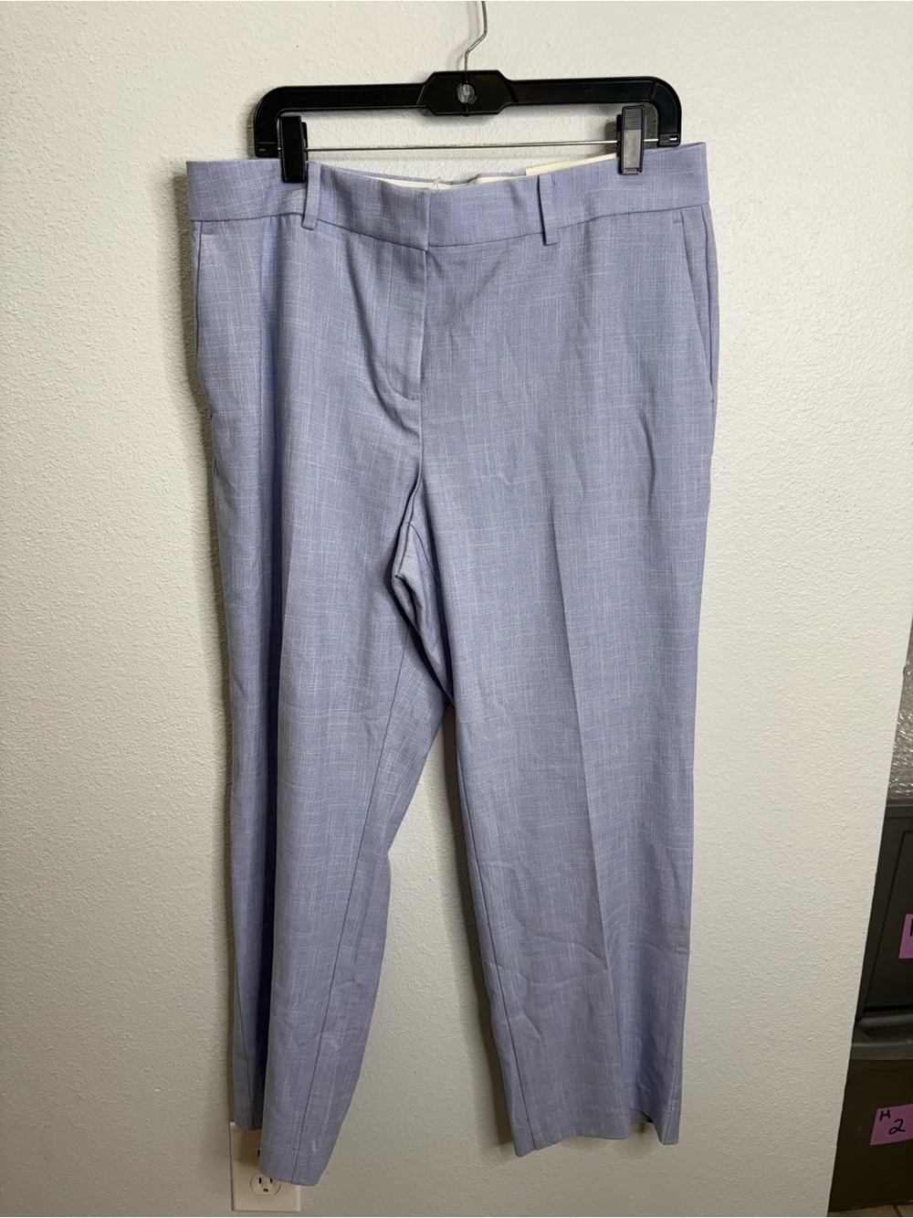 Ann Taylor 14p The Straight Mid Rise Light Blue Pants NWT